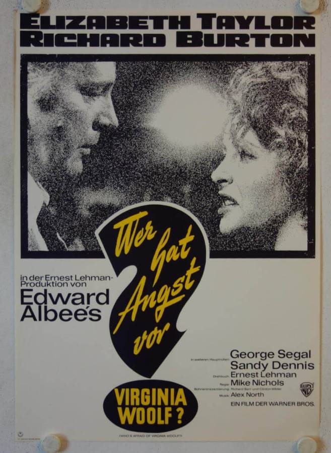 Whos afraid of Virginia Woolf? original release german movie poster
